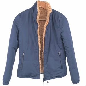 Love Tree Sz S Women’s Blue/Tan Reversible Jacket